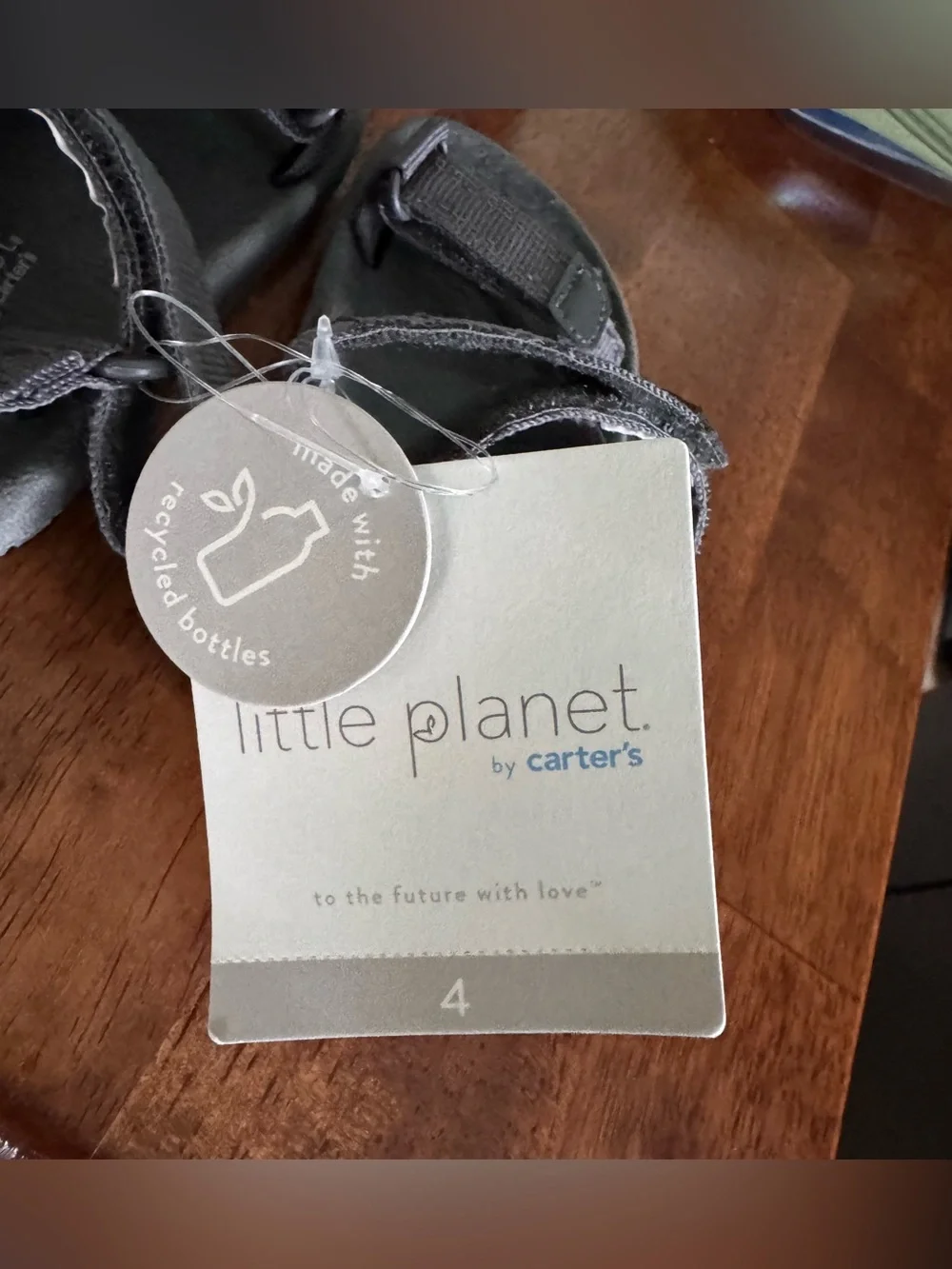 Carter's Little Planet Gray Adjustable Strap Kids Sandals